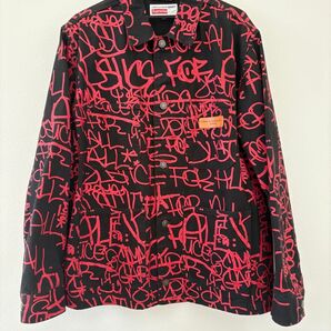Supreme Comme des Garons Painted Canvas Chore Coat