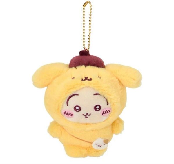 【2個セット】ちいかわ×サンリオ うさぎ×ポムポムプリン マスコットキーホルダー 2個セット