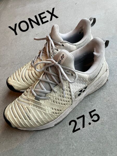 ヨネックステニスシューズ【27.5】パワークッションソニケージ3ワイド GC 廃盤カラー