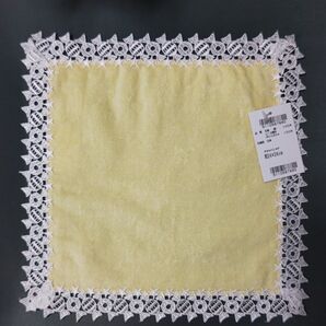 近沢レース タオルハンカチ キャンディ イエロー