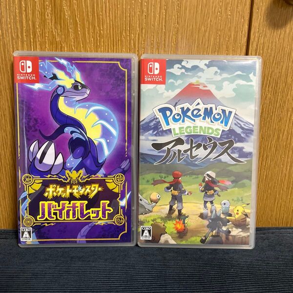 【Switch】ポケットモンスター バイオレット、pokemon legends アルセウス 2本セット