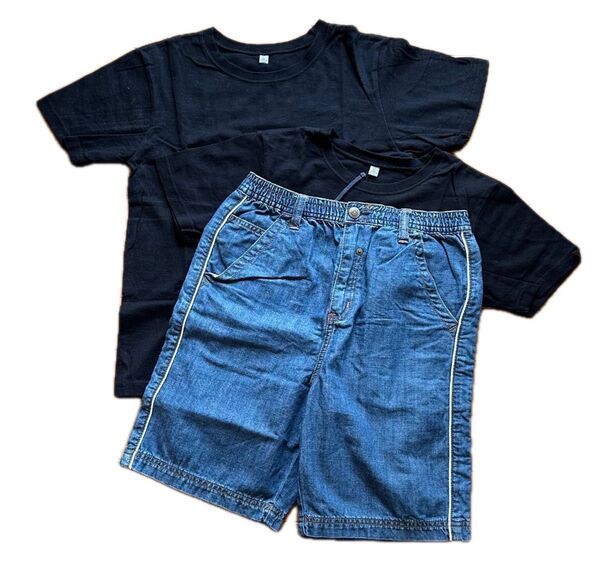 子供服 Tシャツ ×2 (140cm150cm)+ハーフパンツ 150cm
