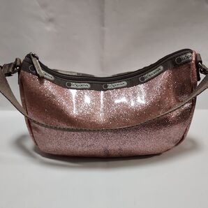 【綺麗め】LeSportsac ポーチ バッグ ピンク エナメル