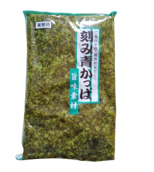 刻み青かっぱ 1kg 漬物 業務用 ご飯のお供 トッピング 具材 彩り 箸休め 小鉢 一品