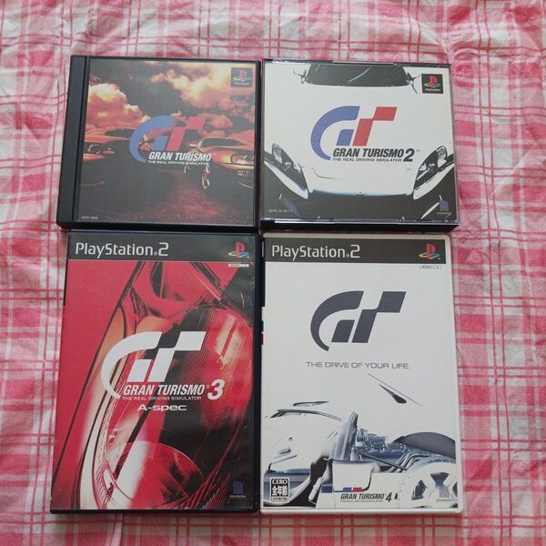 プレステ グランツーリスモ 1 2 3 4 4本組 GRAN TURISMO プレイステーション プレステ PS 2 PS2