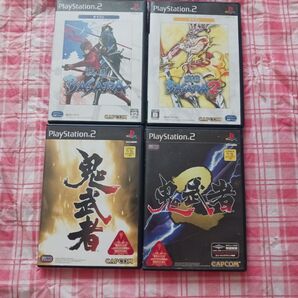 鬼武者 1 2 戦国BASARA 1 2 4本セット PS2 プレステ2 プレイステーション2 戦国バサラ 鬼武者2039