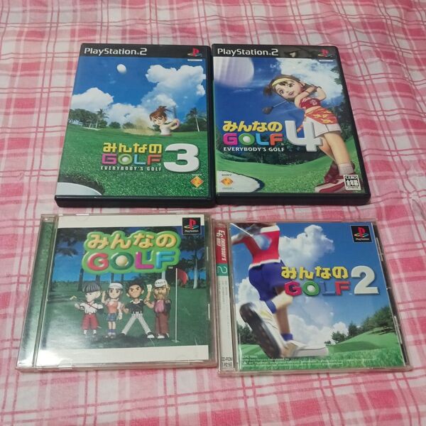 PS2 みんなのGOLF 1 2 3 4 セット プレステ2 みんGOL ゴルフ プレイステーション2 プレステ2 みんゴル