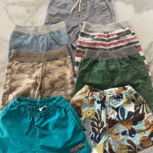 キッズ ハーフパンツ まとめ売り 男の子 80〜90サイズ 7枚セット breeze GAP 西松屋 GU 夏服 子供服