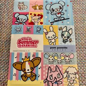 アトレ サマーカーニバル ノベルティシール ポンポネット