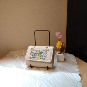 鳥と花 名刺入れ 小物入れ 財布 トールペイント小物(類似カテゴリー変更相談可)