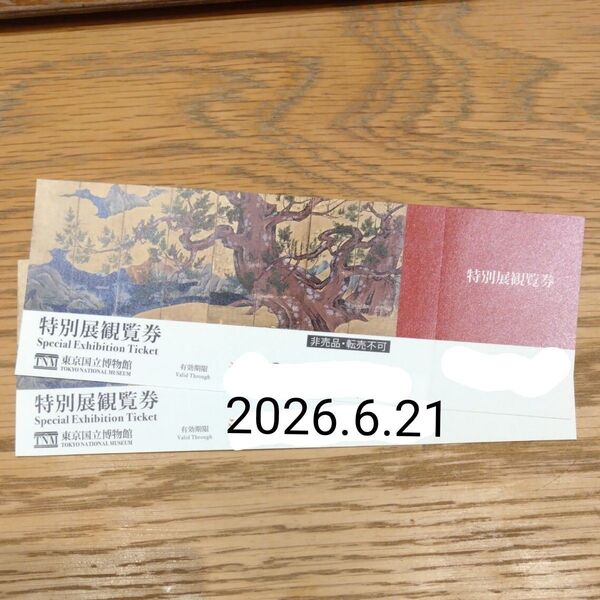 東京国立博物館 特別展観覧券 2枚