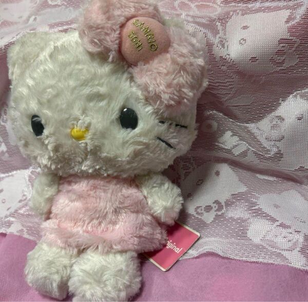 ☆平成レトロ☆ハローキティ ローズボアドール ぬいぐるみ SANRIO original ピンク