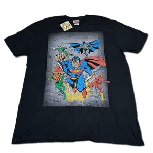 【Used】GILDAN DCコミックス スーパーヒーロー Tシャツ XL 黒 ブラック 古着