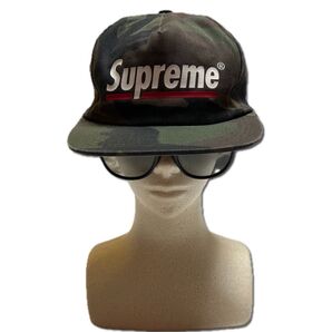 【Used】Supreme Underline 5-panel Cap カモフラ シュプリーム アンダーライン パネルキャップ