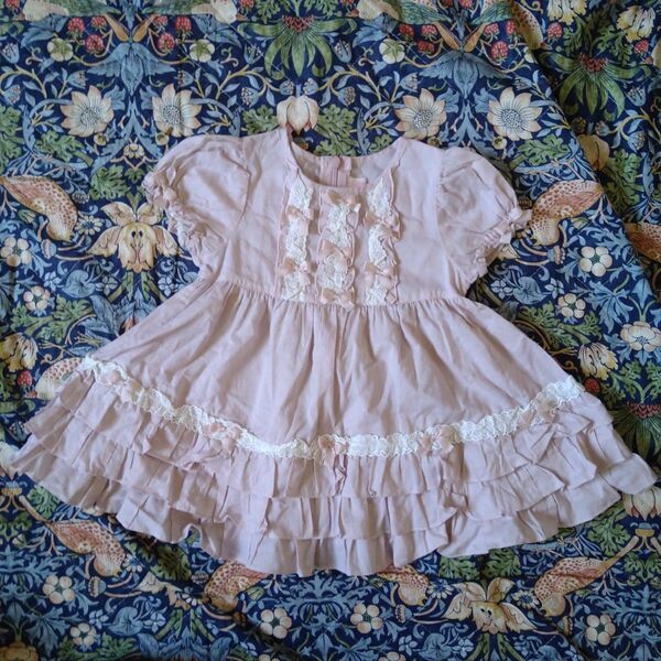 ShirleyTemple ベビー服 女の子 ワンピース ピンク レース 90サイズ