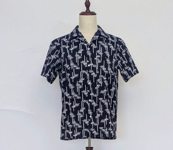 【父の日プレゼント】着物リメイク 浴衣 メンズアロハシャツ お揃いでいかが?