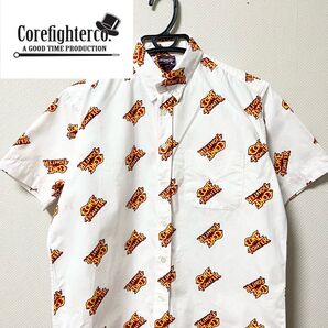 CORE FIGHTER/コアファイター ロゴ柄 半袖シャツ
