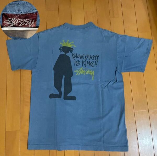 STUSSY シャドーマン Tシャツ old 80s 黒タグ 茶タグ