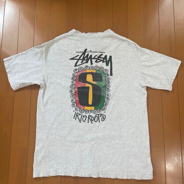STUSSY ラスタ IRIE ROOTS Tシャツ old 80s 黒タグ Rなし サイズM