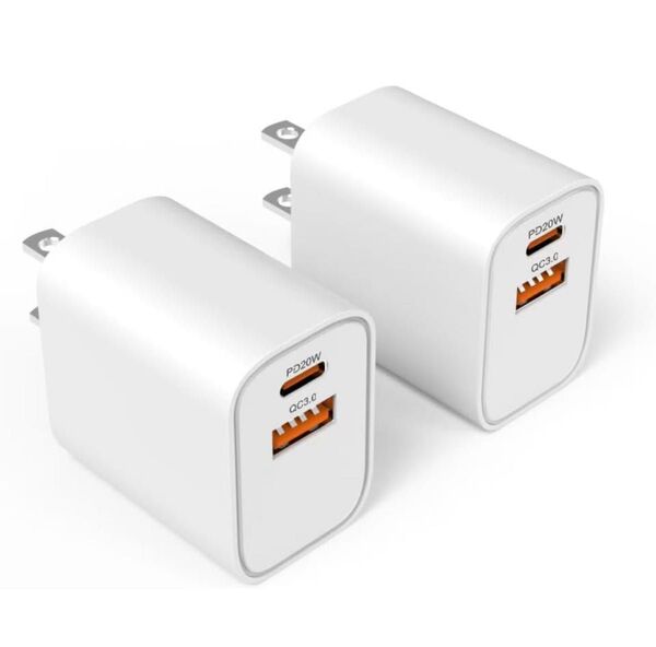 type-c PD 20W 2ポート 【PSE認証2個セット】基準適合 急速充電器