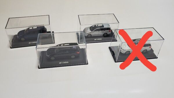 スバル エクシーガ ディーラー展示用ミニカー 3台