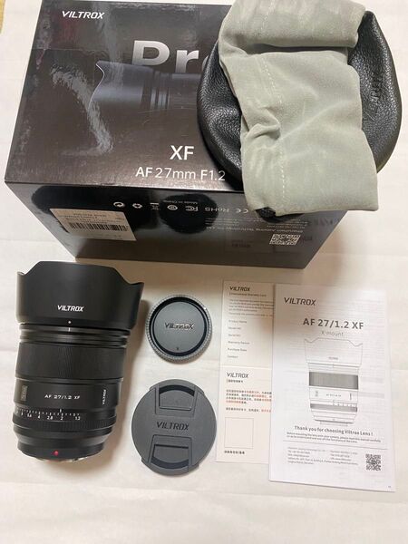 美品 VILTROX 27mm F1.2 Pro 富士フイルム Xマウント用