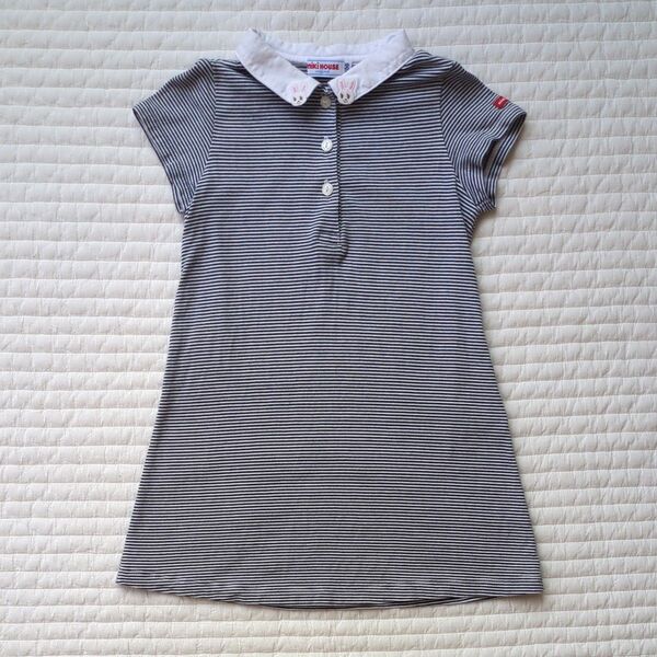 ミキハウス 子供服 ポロシャツ ワンピース