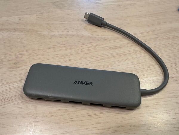 Anker 332 USB-C ハブ (5-in-1) グレー 100W USB PD対応 4K HDMIポート5Gbps