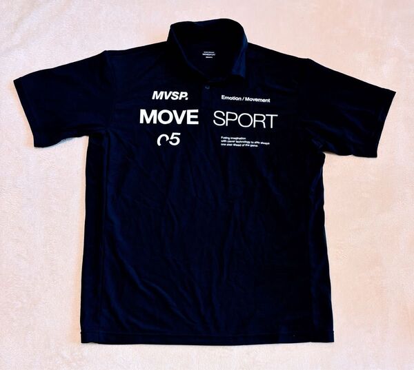 DESCENTE Move Sport 半袖ポロシャツメンズL ネイビー