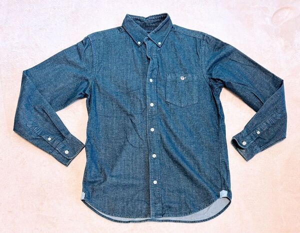 BEAMS デニム系 長袖シャツ メンズS ネイビー