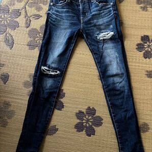 【美品】AZUL ダメージ加工 スキニージーンズ