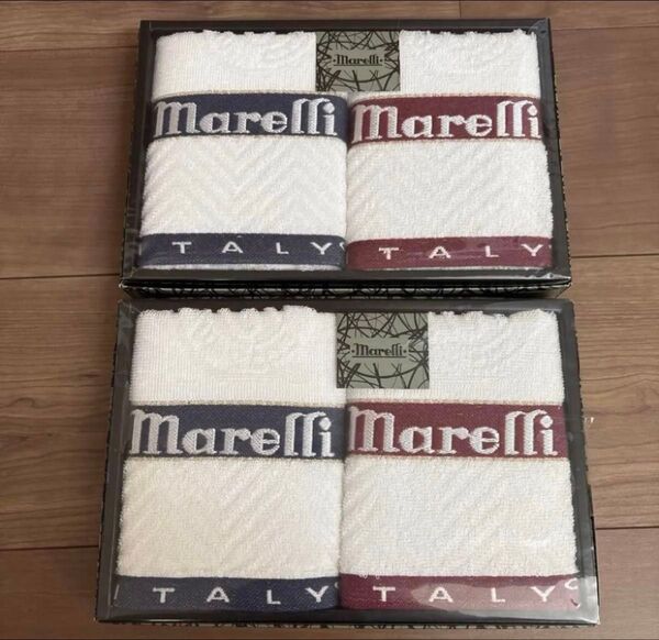 マレリー marelli フェイスタオル 4枚セット 日本製
