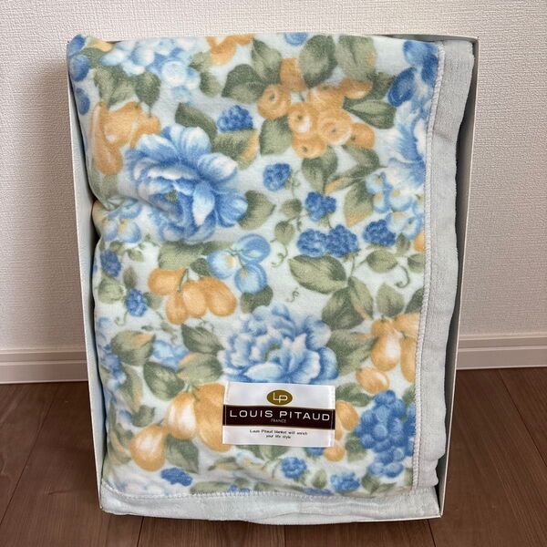 LOUIS PITAUD ルイビトー 花柄 綿毛布
