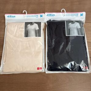 ユニクロ エアリズム コットン クルーネックTシャツ M 2枚セット 新品