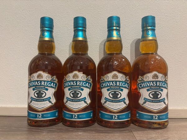 CHIVAS REGAL 12年 ミズナラ樽 700ml 4本セット シーバスリーガル