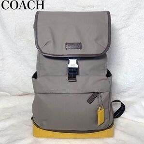 【希少カラー】美品 COACH リュックバッグパック 通勤通学 マザーズバッグ ユニセックス 男女兼用 キャンプ シグネチャー