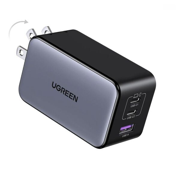 【新品】UGREEN NexodeX 100W充電器 USB-C 2ポート/A 1ポート PD&PPS高速充電対応