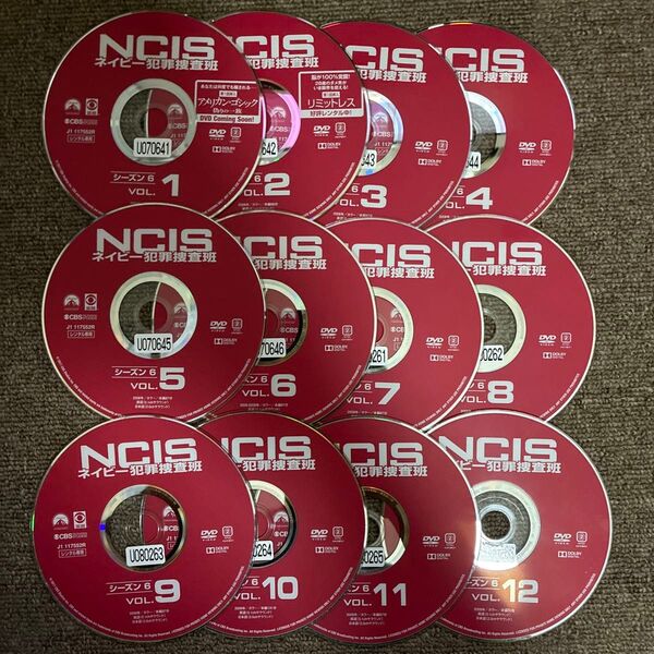 NCISネイビー犯罪捜査班 season 6 1〜12 レンタル落ち DVD ディスクのみ