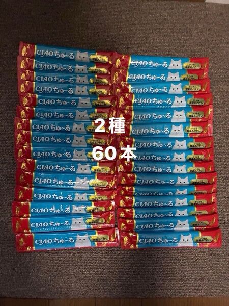 ねこ ちゅーる かつお、あごだし 60本 賞味期限 2026.12以降です