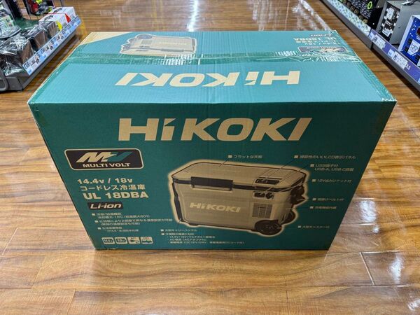 新品未開封 HiKOKI(ハイコーキ) 冷温庫 UL18DBA 25L コードレス冷温庫 フォレストグリーン