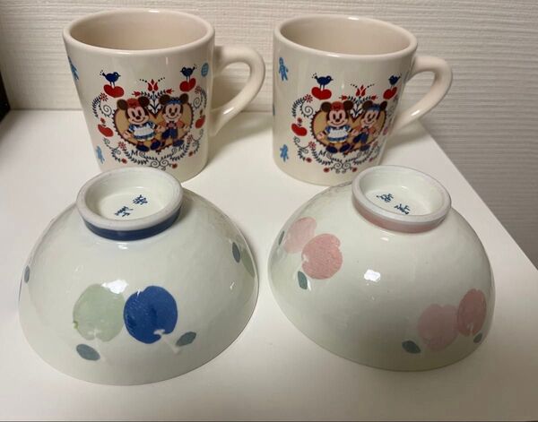 ディズニー マグカップ ペア カントリー ミッキー 茶碗 夫婦 カップル ディズニーストア 新生活