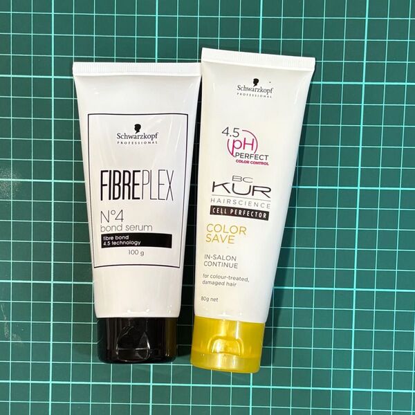 シュワルツコフ ファイバープレックス No.4 ボンドセラム & BCクアカラーセーブ インサロンコンティニュー トリートメント