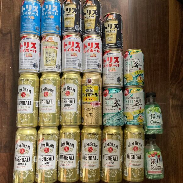 ハイボール、焼酎、ジン など アルコール各種詰め合わせ25本セット