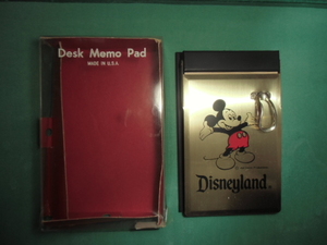 Disneyland MADE　IN USA 　ミッキーマウス　デスクメモ　Desk Memo Pad 　希少