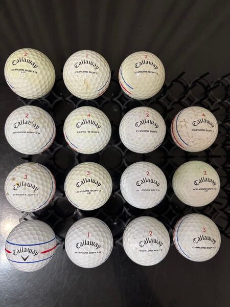 送料込み Callaway CHROME SOFT ロストボール 15球セット