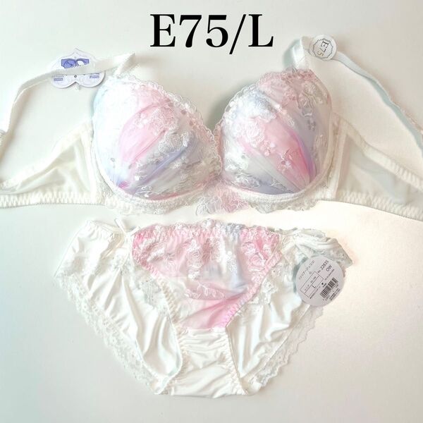 E75/L 【モネ】 リリアージュココ ブラジャー&ショーツ OW