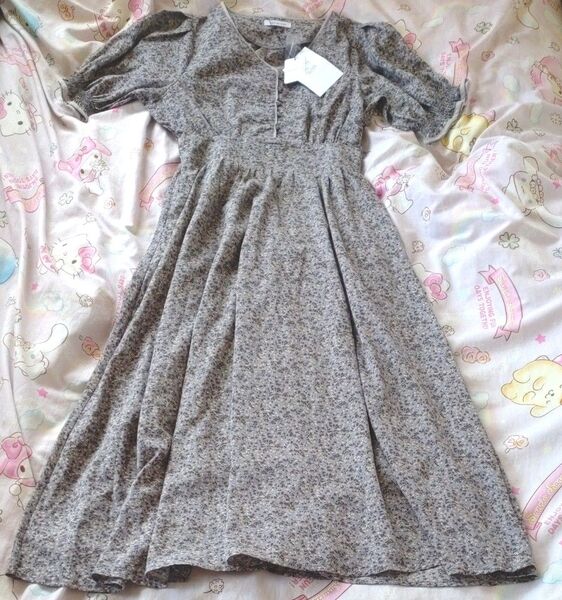 【新品タグ付き】OLIVE des OLIVE ロング ワンピース 半袖