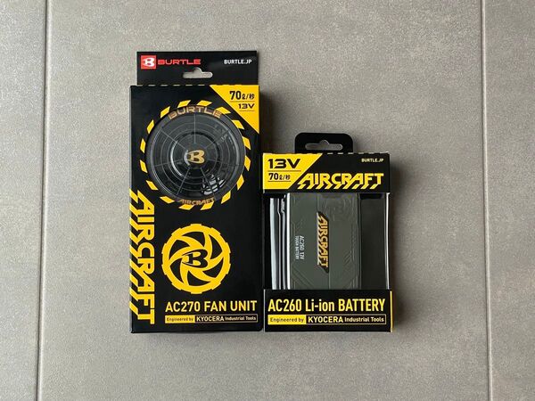 BURTLE エアークラフト ファンユニット リチウムイオンバッテリー バートル