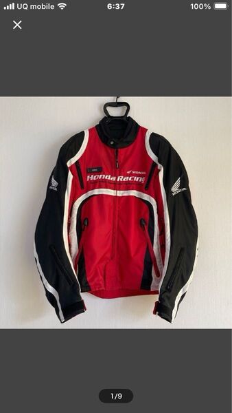 Honda Racing バイクジャケット レッド Lサイズ 難あり品