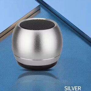 【新品未使用】Bluetooth付きおしゃれミニワイヤレススピーカー シルバー